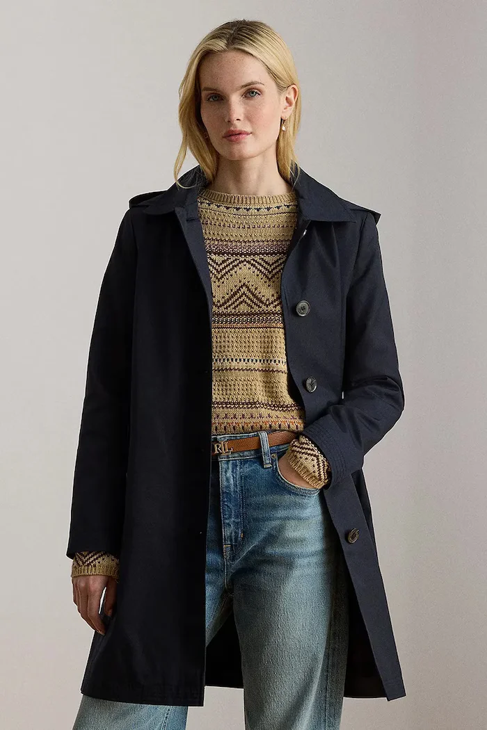 Lauren Ralph Lauren Палто в тъмносиньо преходен модел 297967121
