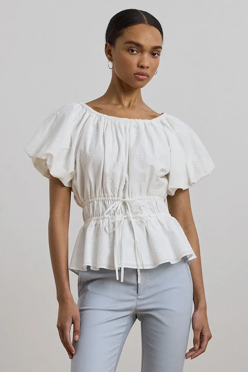 Lauren Ralph Lauren Памучна блуза