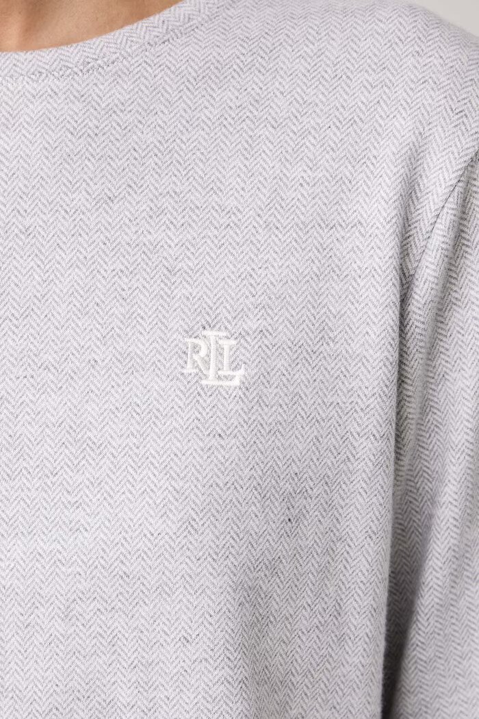 Lauren Ralph Lauren пижама дамска от памук сива ILN72541