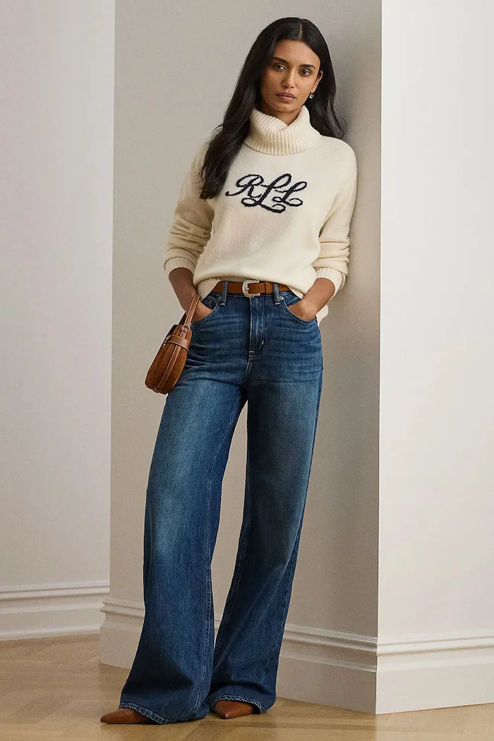 Lauren Ralph Lauren поло дамско от кашмир бежово 200P03372