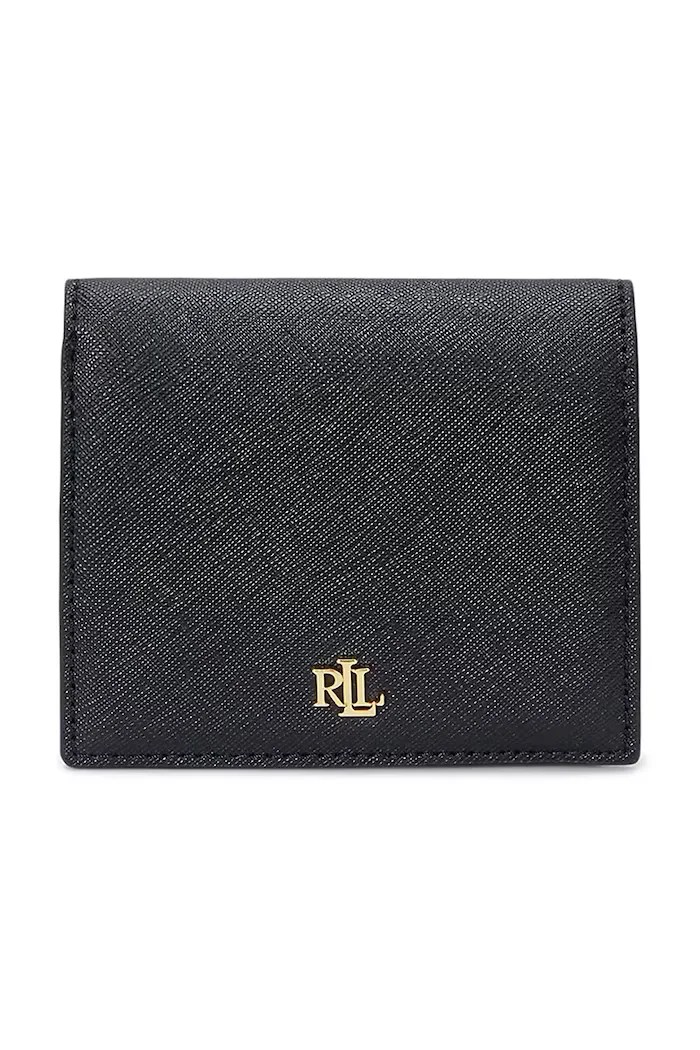 Lauren Ralph Lauren портфейл дамски от кожа черен 432962112