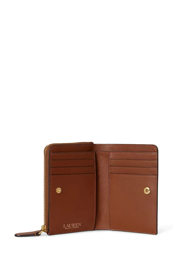 Lauren Ralph Lauren портфейл дамски от кожа кафяв 432P16735