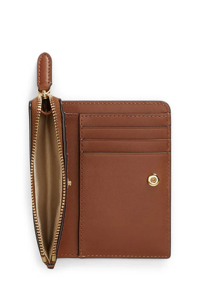Lauren Ralph Lauren портфейл дамски от кожа кафяв 432P16735