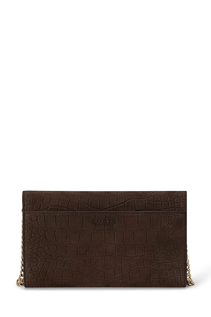 Lauren Ralph Lauren портфейл дамски от кожа кафяв 432P18552