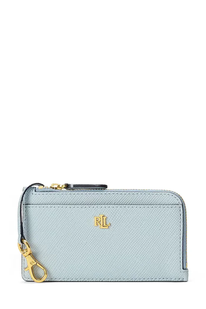 Lauren Ralph Lauren портфейл дамски от кожа син 432P10422