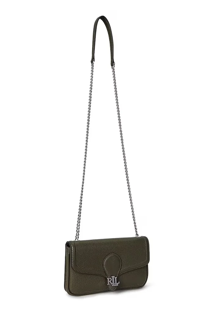 Lauren Ralph Lauren портфейл дамски от кожа зелен 432977374