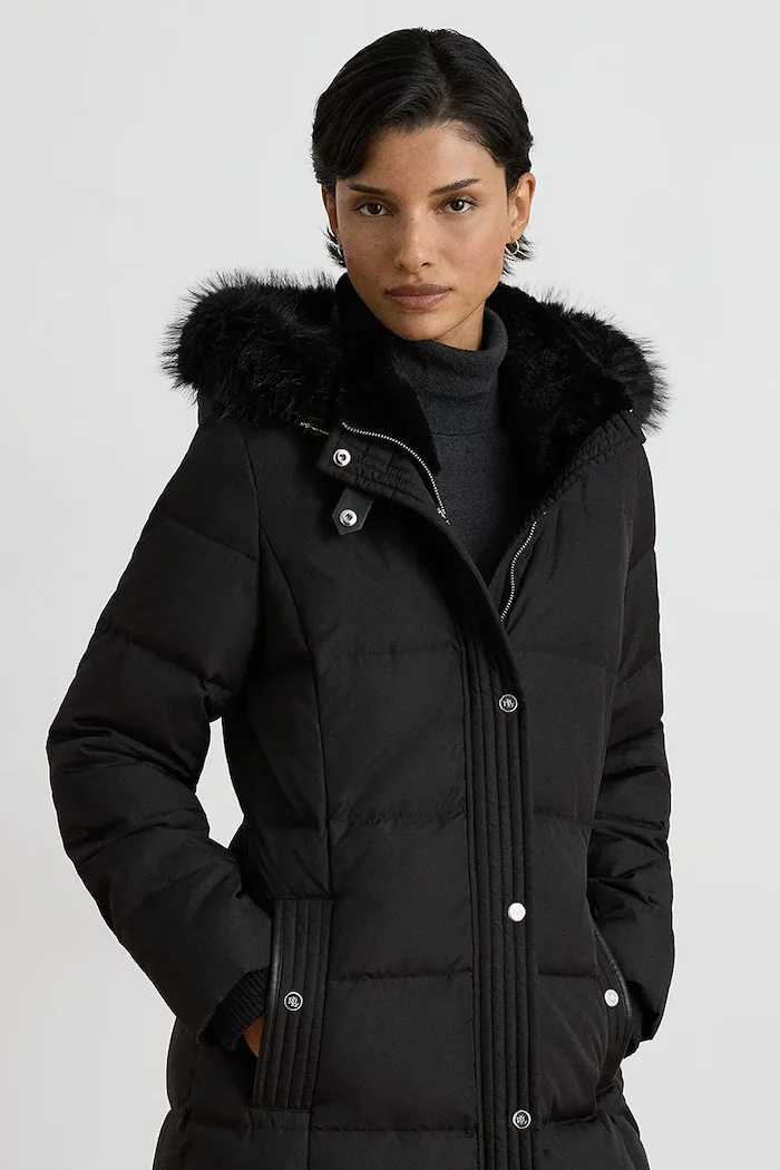 Lauren Ralph Lauren пухено яке дамско черно 297P23454