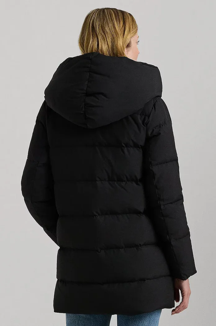 Lauren Ralph Lauren Пухено яке в черно зимен модел 297962420