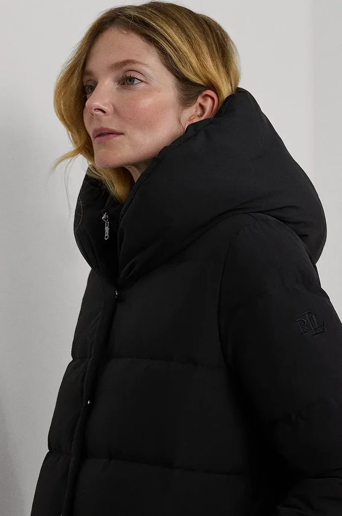 Lauren Ralph Lauren Пухено яке в черно зимен модел 297962420