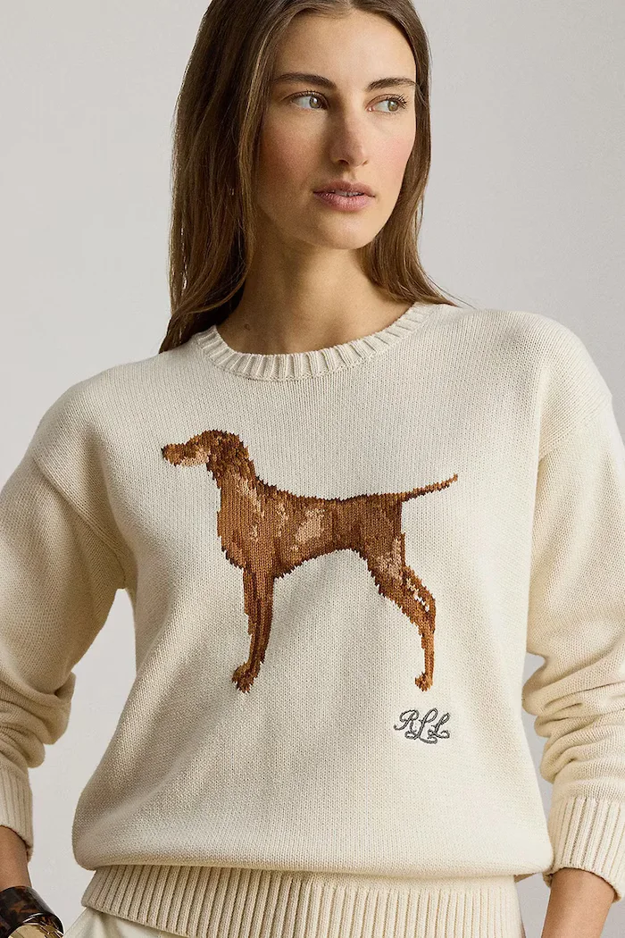 Lauren Ralph Lauren пуловер дамски от памук бежов 200P14120