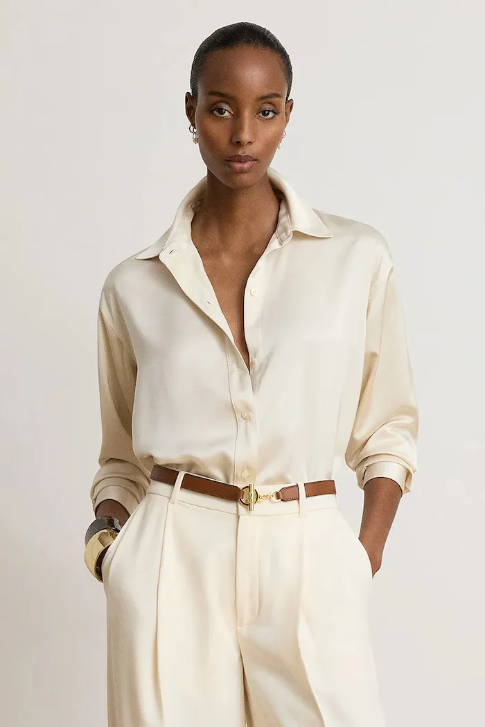 Lauren Ralph Lauren риза дамска бежова 200B27610