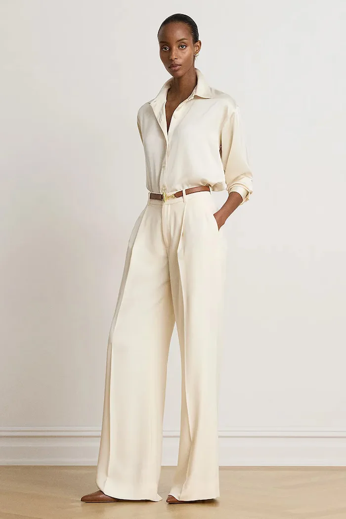 Lauren Ralph Lauren риза дамска бежова 200B27610