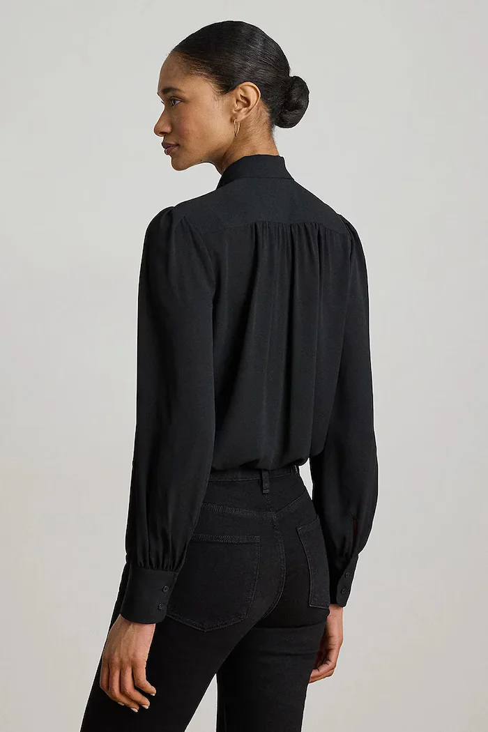 Lauren Ralph Lauren риза дамска черна 200P14083
