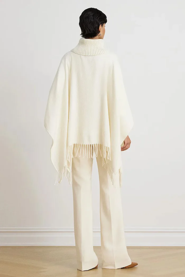 Lauren Ralph Lauren шал дамски от вълнена материя бежов 454P23626