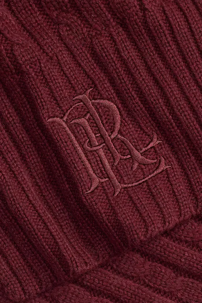 Lauren Ralph Lauren шал дамски с вълна бордо 454P23506