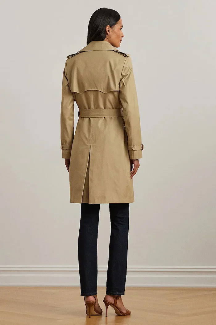 Lauren Ralph Lauren Шлифер дамски в бежово преходен модел 297967122