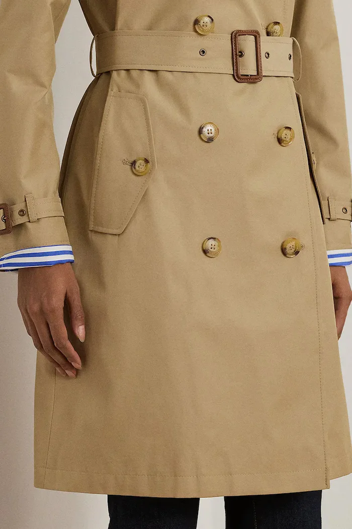 Lauren Ralph Lauren Шлифер дамски в бежово преходен модел 297967122