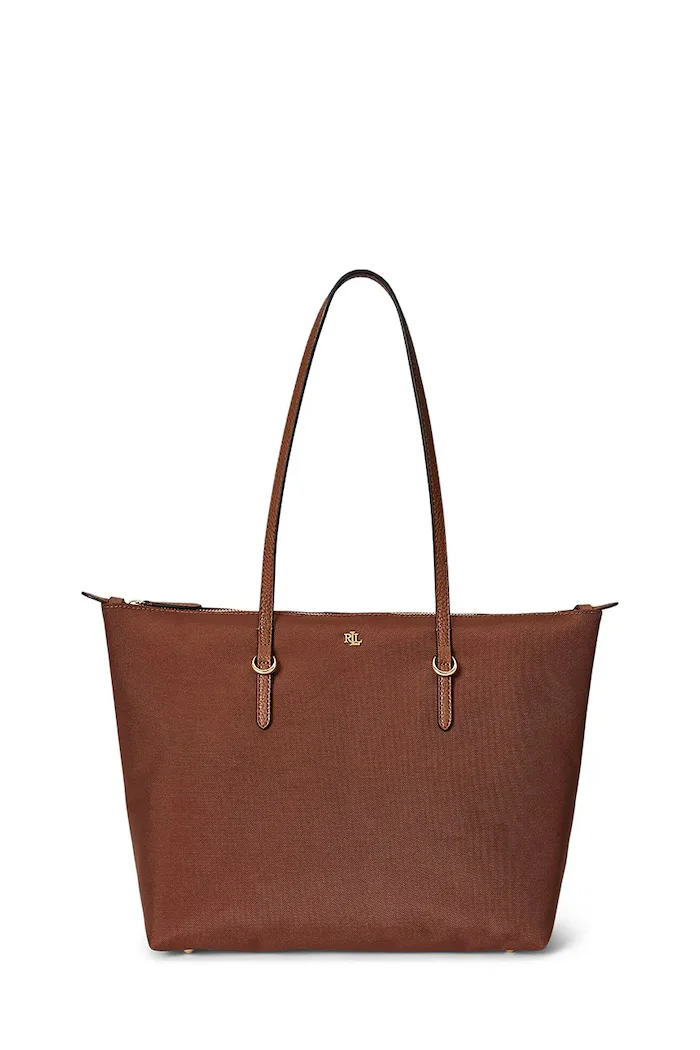 Lauren Ralph Lauren шопинг чанта дамска кафява 431916737