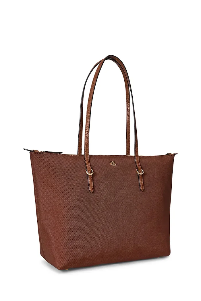 Lauren Ralph Lauren шопинг чанта дамска кафява 431916737