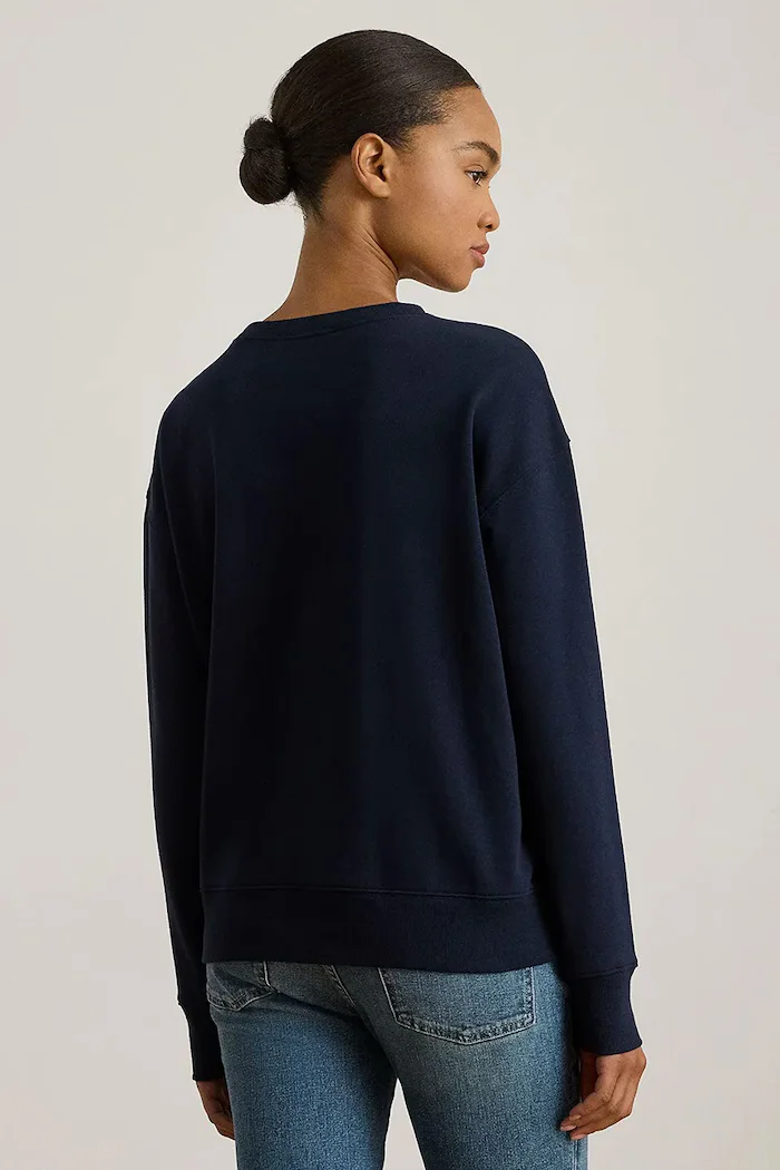 Lauren Ralph Lauren Суичър в тъмносиньо с апликация 200P03726