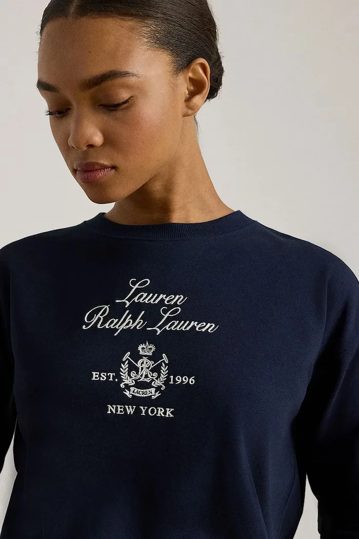 Lauren Ralph Lauren Суичър в тъмносиньо с апликация 200P03726