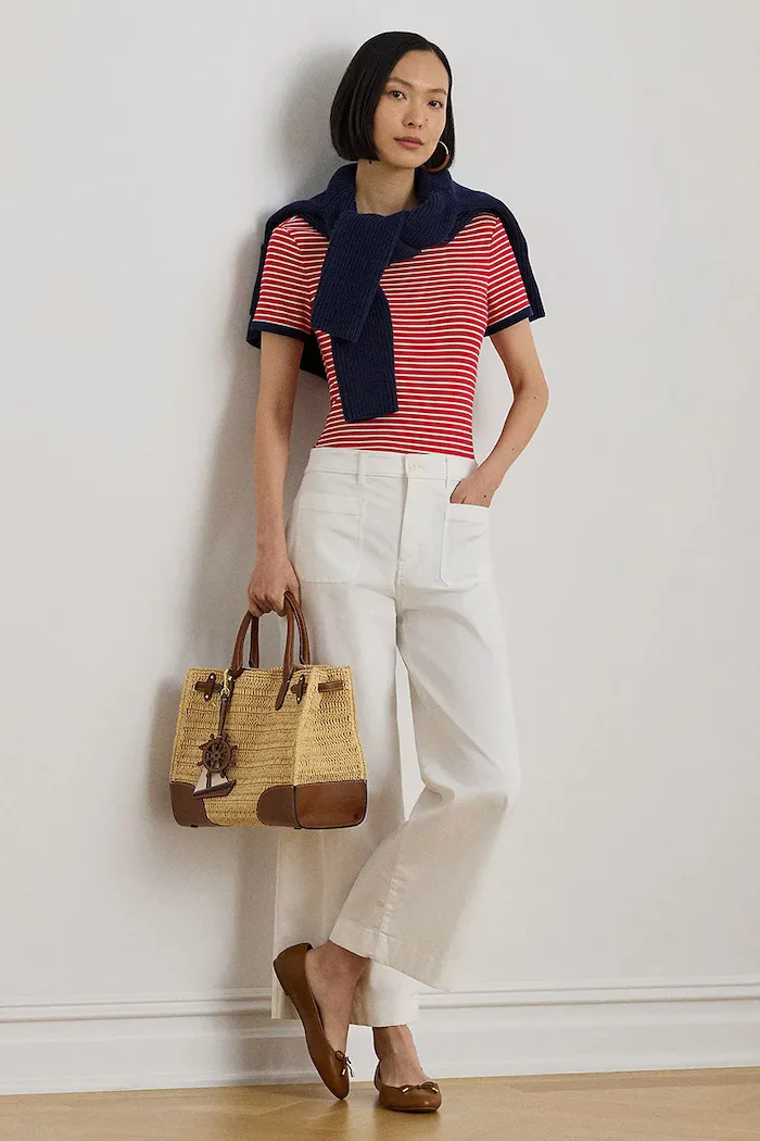 Lauren Ralph Lauren тениска basic дамска от памук розова 200P09076
