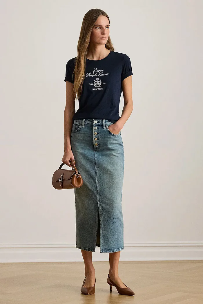 Lauren Ralph Lauren Тениска дамска в тъмносиньо 200P03725