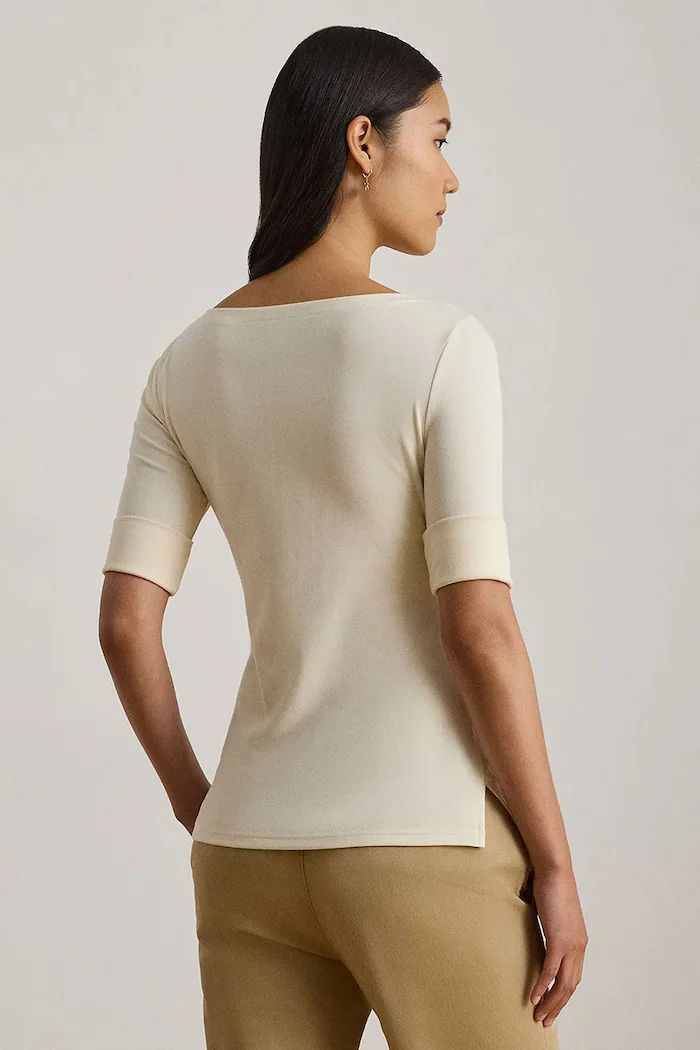 Lauren Ralph Lauren Тениска дамски в бежово