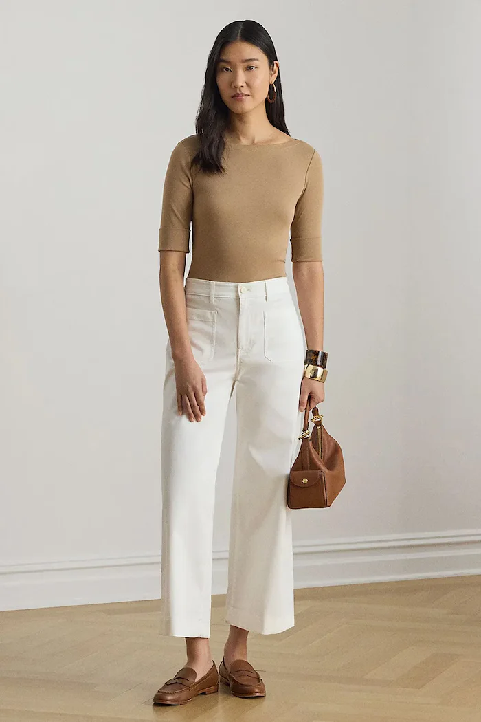 Lauren Ralph Lauren Тениска в бежово