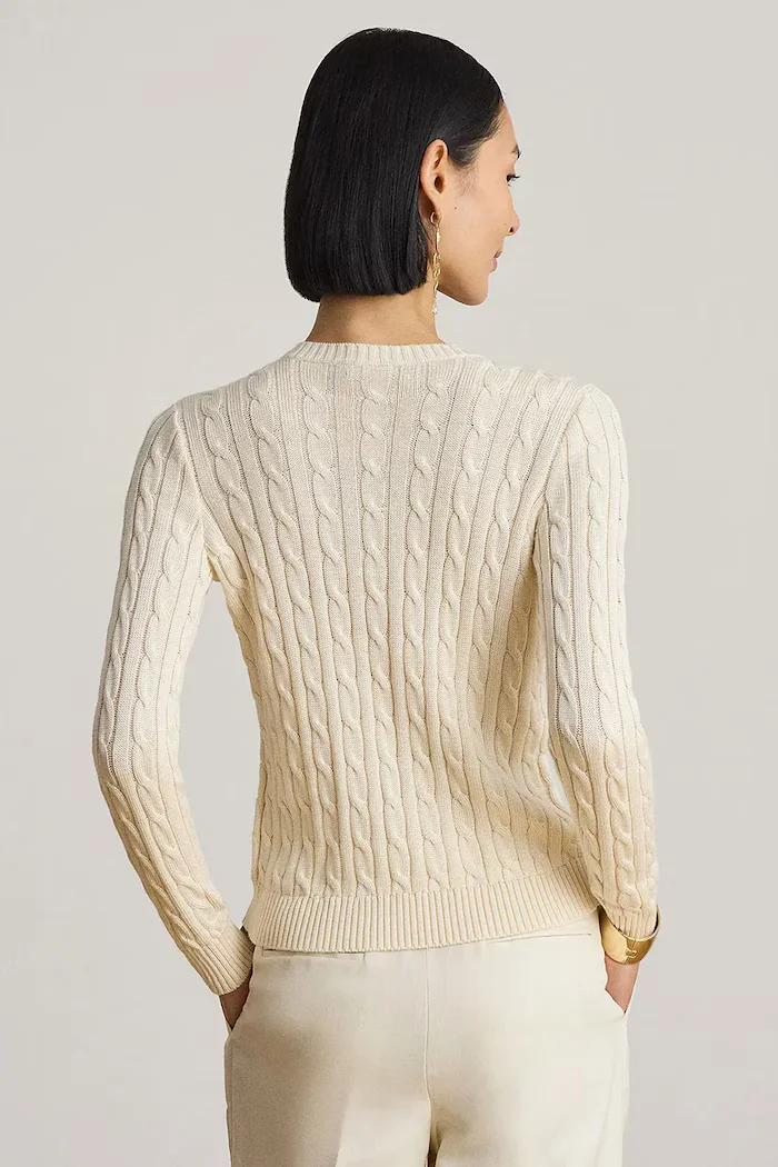 Lauren Ralph Lauren жилетка дамска с памук бежова 200P14040