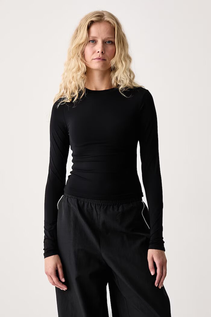 le privé блуза с дълги ръкави дамска SOFTSKIN LONGSLEEVE черна LP00859