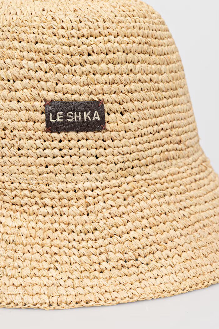 LE SH KA headwear сламена шапка дамска бежова