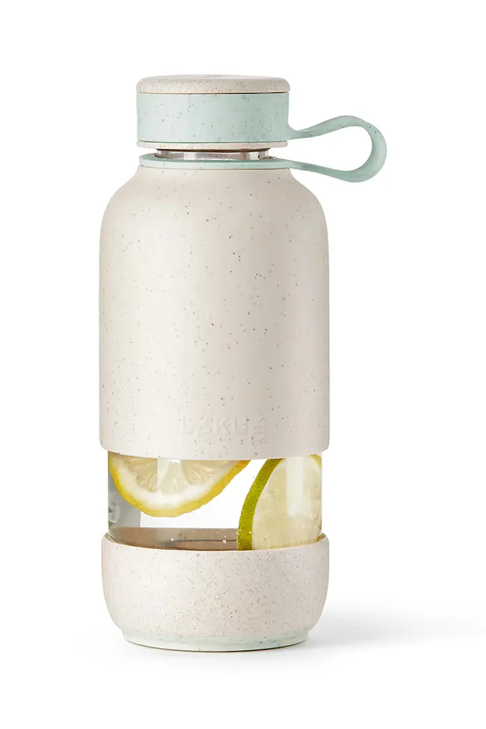 lekue Бутилка за вода To Go Organic 500 ml в бежово