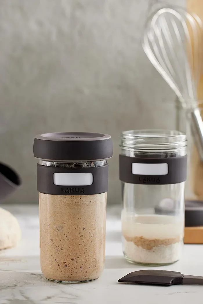 lekue Комплект хляб с квас 17 cm в кафяво