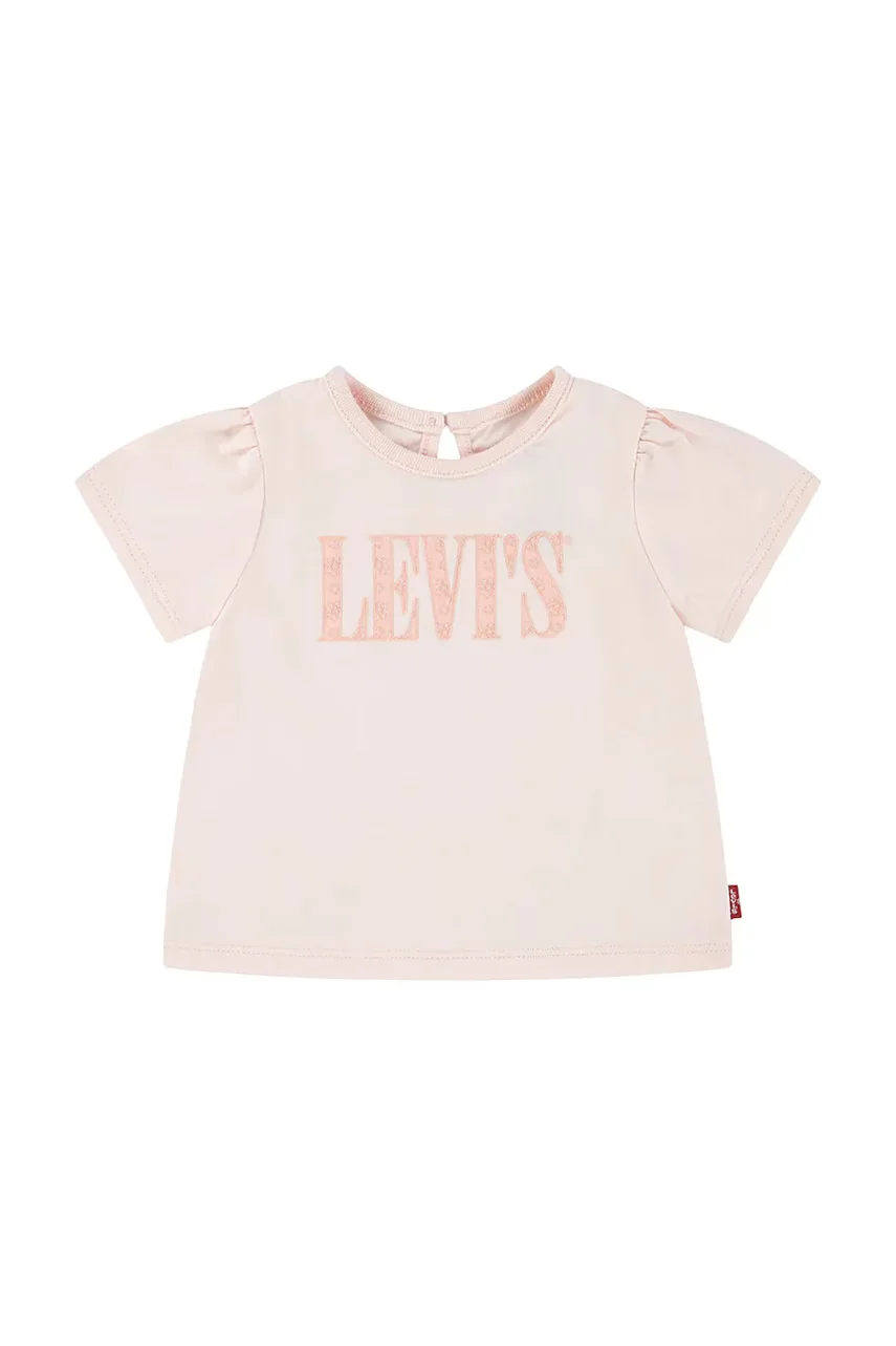 Levi's Бебешка тениска SS SMOCKED SLV TEE