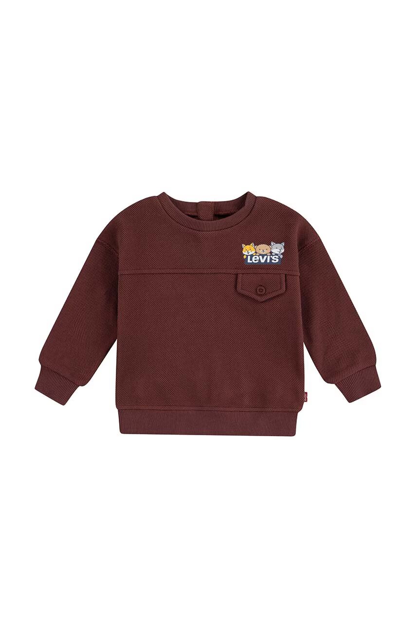 Levi's Бебешки суичър CHARACTER POCKET CREW
