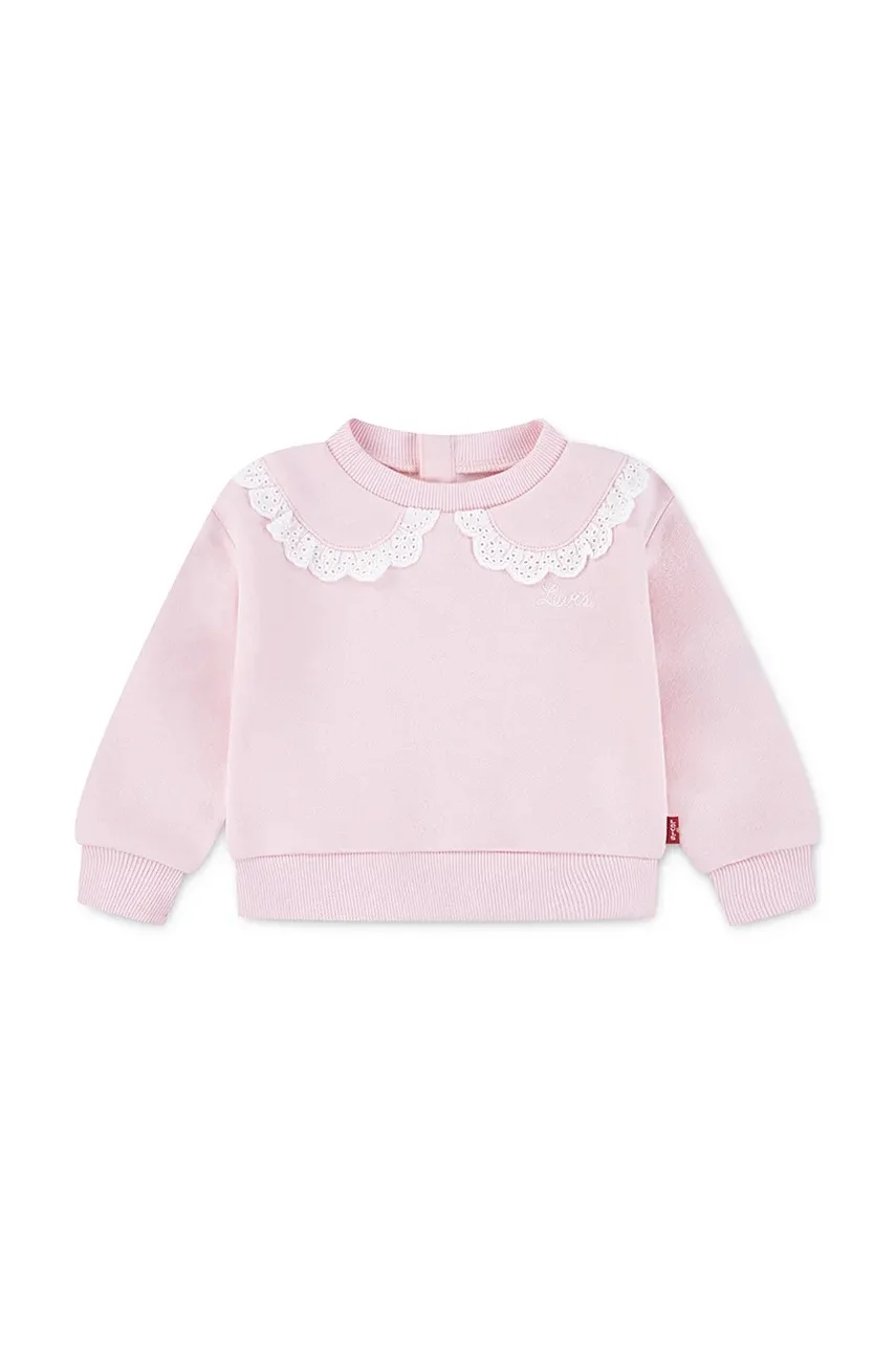 Levi's Бебешки суичър PETER PAN COLLAR CREW NECK