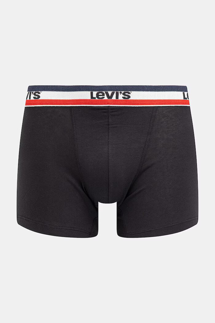 Levi's боксерки мъжки от памук с еластан 2 броя черни 37149-1245
