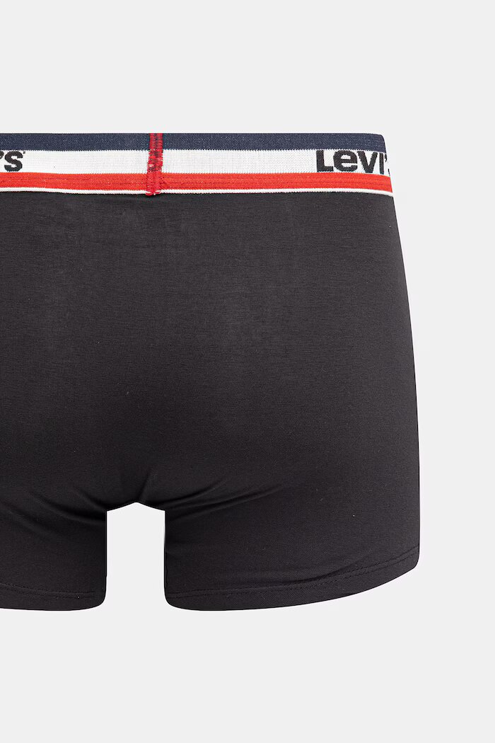 Levi's боксерки мъжки от памук с еластан 2 броя черни 37149-1245