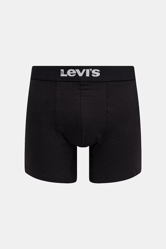 Levi's боксерки мъжки от памук с еластан 2 броя сиви 37149-1264