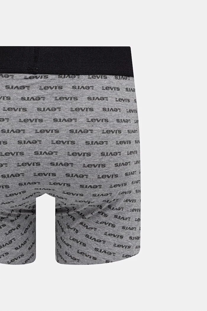 Levi's боксерки мъжки от памук с еластан 2 броя сиви 37149-1264