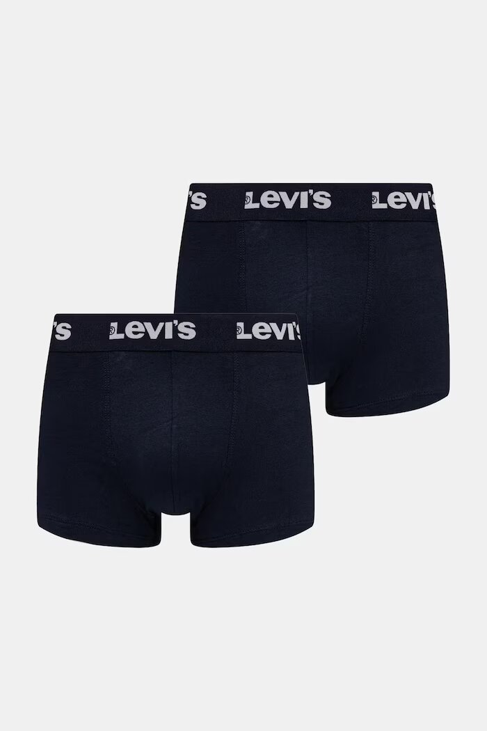 Levi's Боксерки мъжки от памук с еластан 2 броя тъмносини 37149-1209