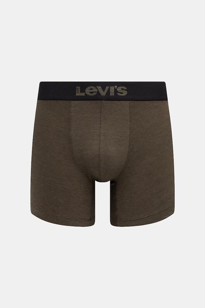 Levi's Боксерки мъжки от памук с еластан 2 броя зелени 37149-1269