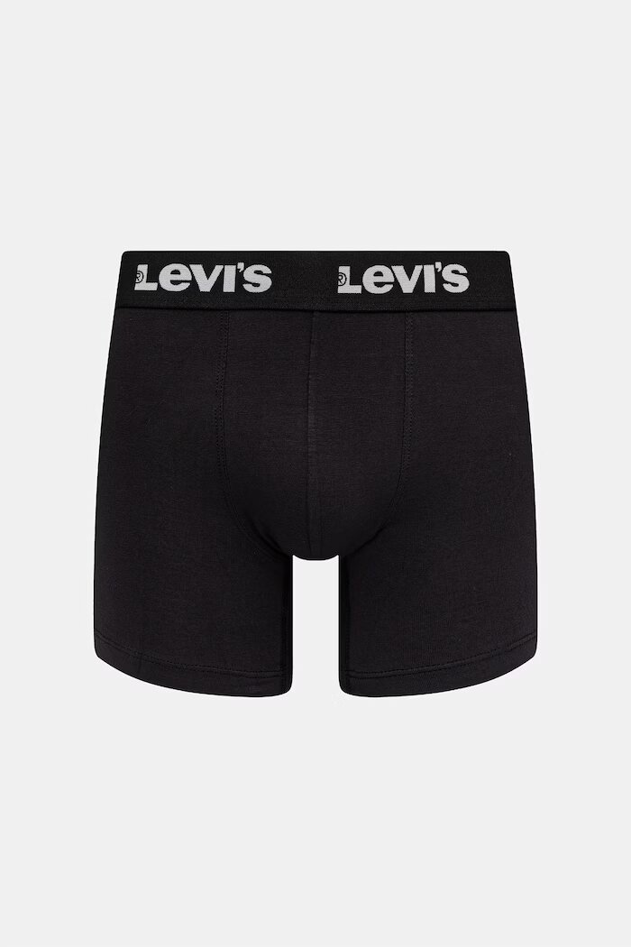 Levi's боксерки мъжки от памук с еластан 6 броя черни 37149-1221