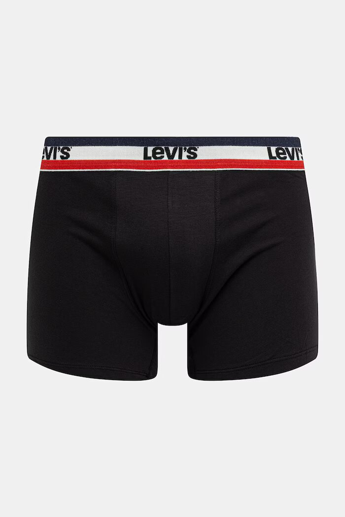 Levi's боксерки мъжки от памук с еластан 6 броя сини 37149-1306