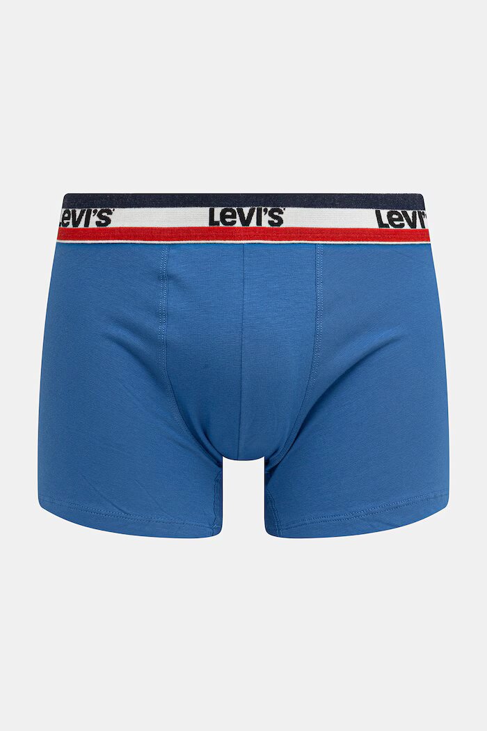 Levi's боксерки мъжки от памук с еластан 6 броя сини 37149-1306