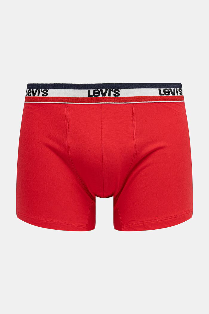 Levi's боксерки мъжки от памук с еластан 6 броя сини 37149-1306