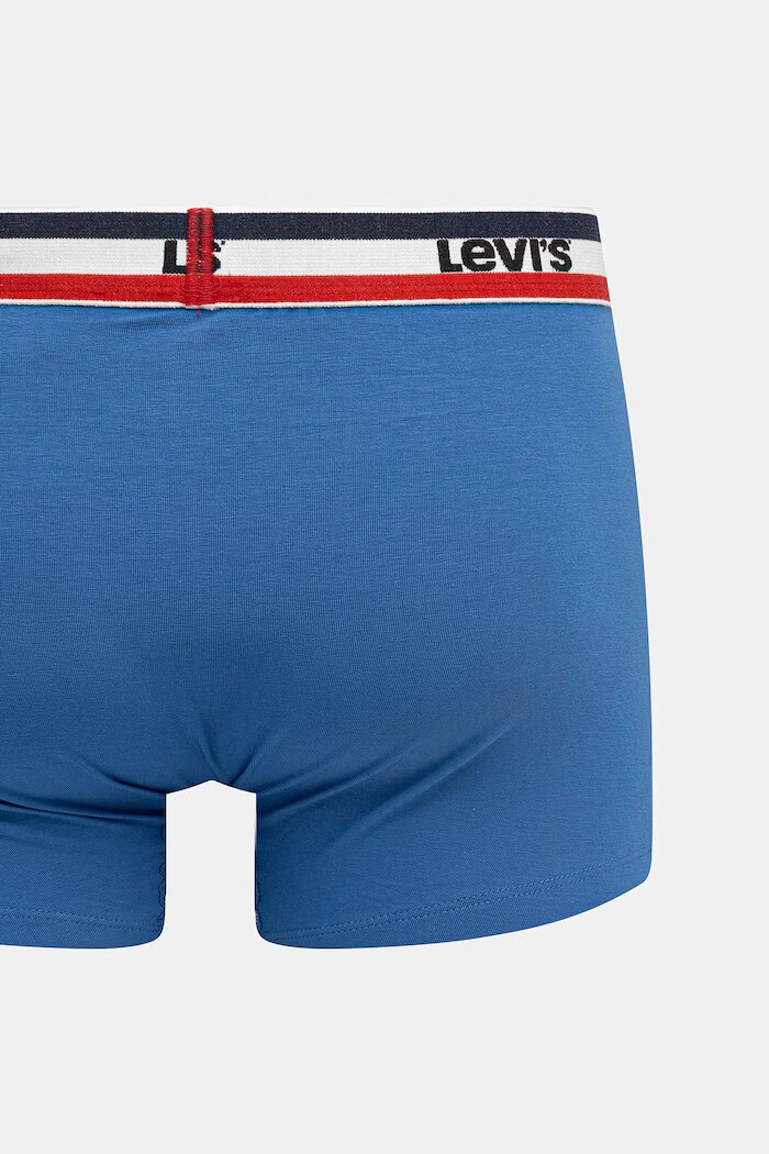 Levi's боксерки мъжки от памук с еластан 6 броя сини 37149-1306