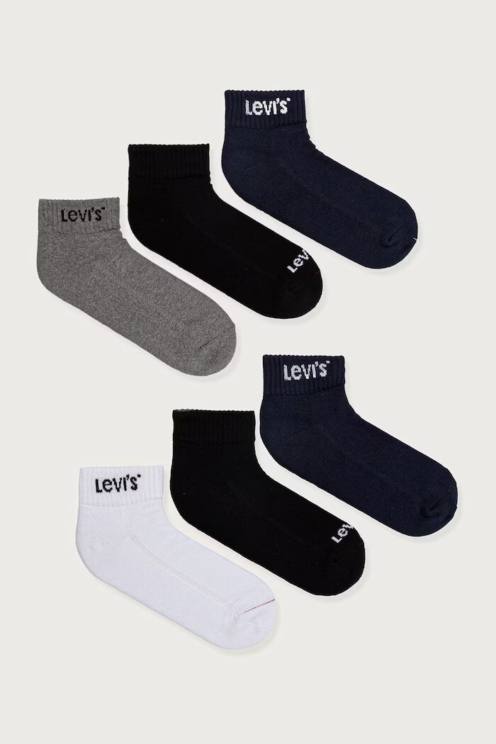 Levi's чорапи 6 броя черни 37157-1648