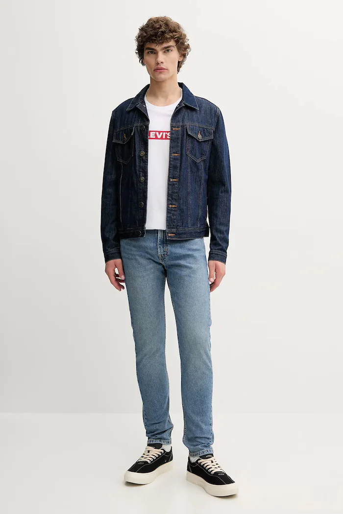 Levi's Дънки 515 SLIM FIT STRAIGHT мъжки в синьо A7222 A7222.0002